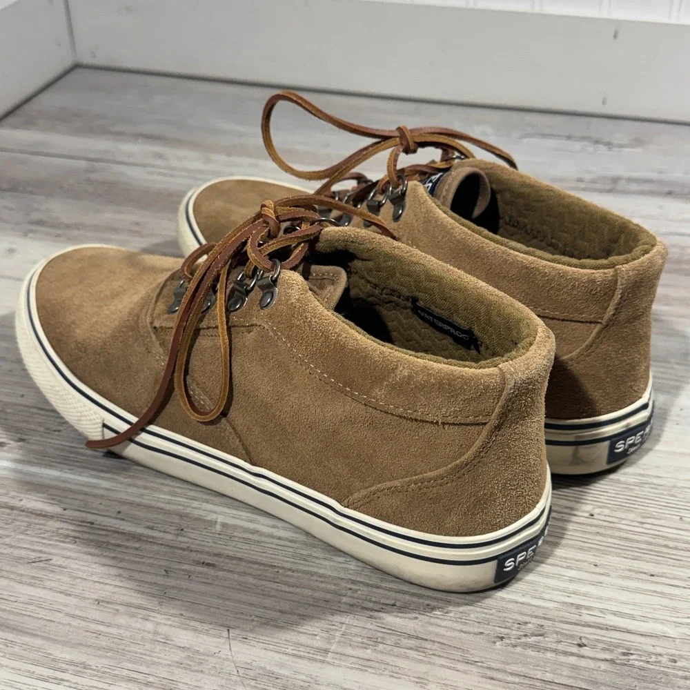 Sperry Striper Storm Chukka Men's Sz‎ 9 Waterproof, Suede Tan Boots, STS19888